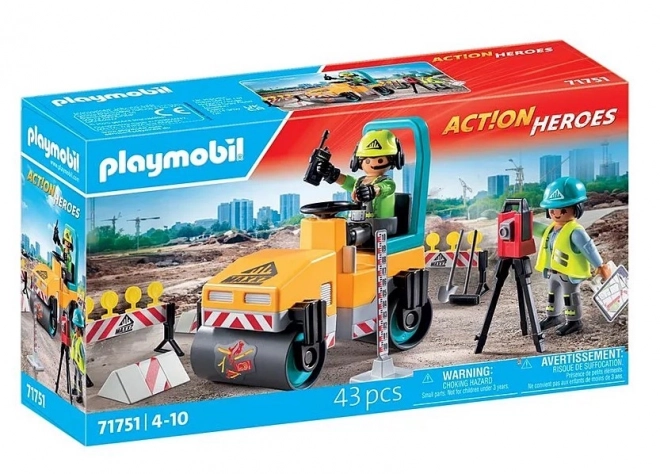 Set figurine Playmobil Heroes pe șantier