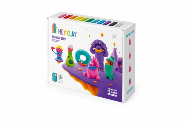 Set monștri de plastilină Hey Clay