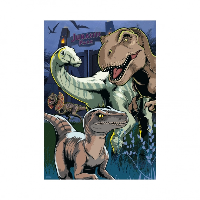 Puzzle Fosforescente DINO Jurassic World XL 100 Piese