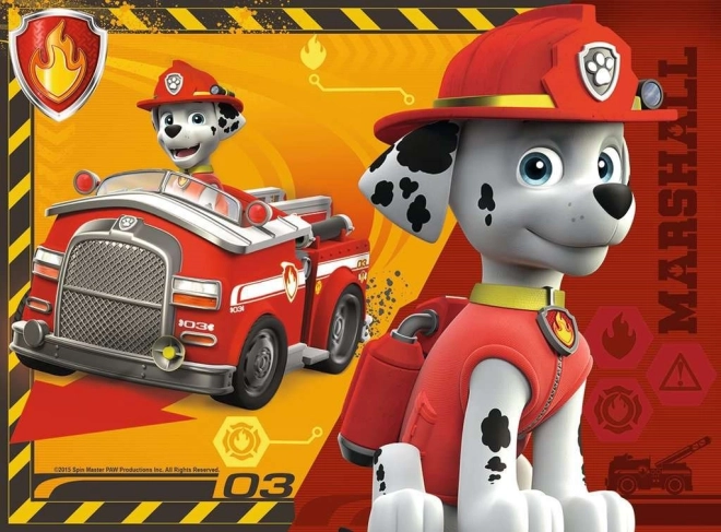 Puzzle 4 în 1 Patrula Căţeluşilor