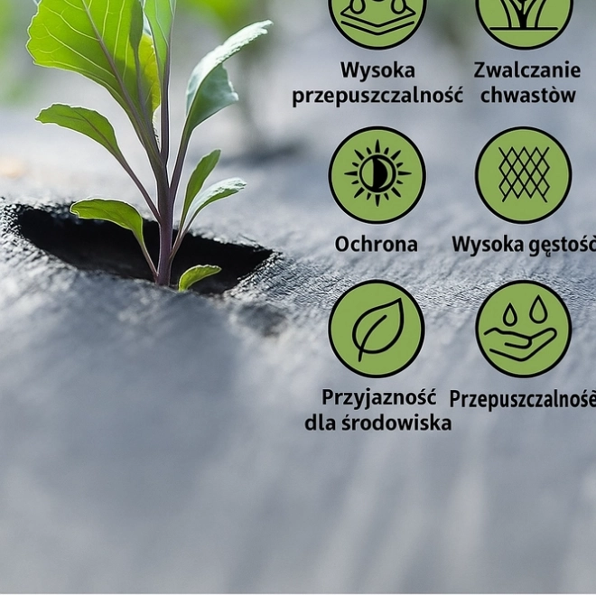 agrotextilă neagră 1,1x100m UV 135g împotriva buruienilor + ancore