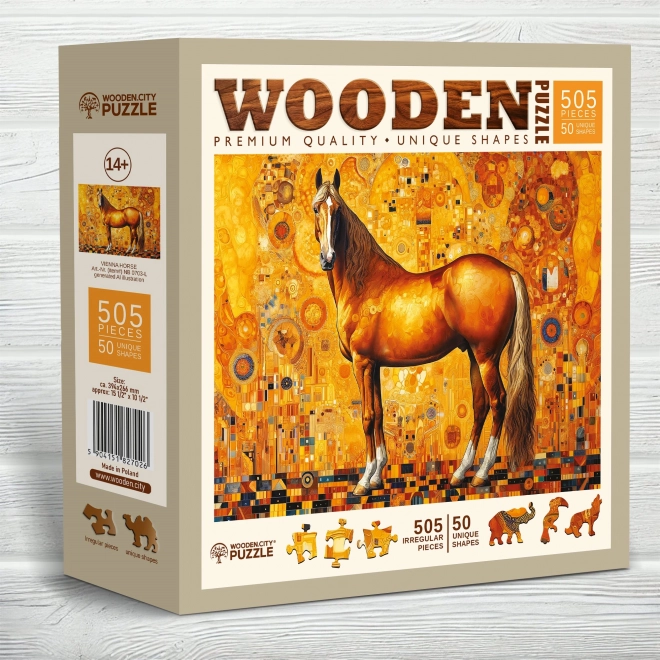 Puzzle de lemn Căluț vienez