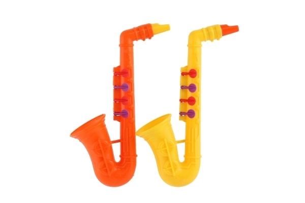 Saxofon de jucărie din plastic 24cm pentru copii