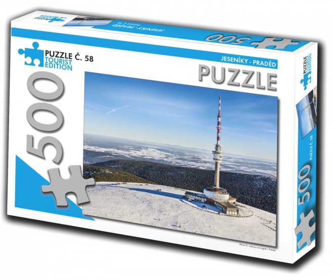 Puzzle ediția turistică Jeseníky, Praděd 500 piese