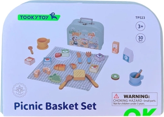 Set de Picnic din Lemn cu Fructe de Tăiat