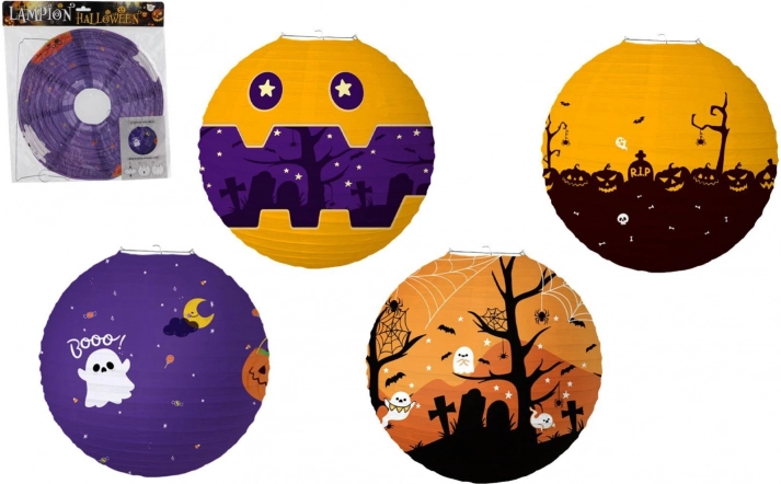 lampion de hârtie Halloween sferic 30 cm