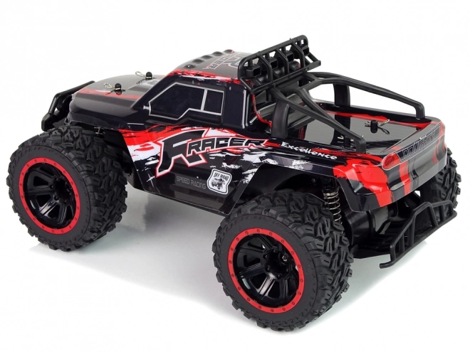 Mașină telecomandată 4x4 off-road cu amortizoare - roșie