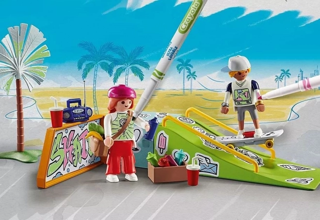 Set figurine playmobil Skatepark