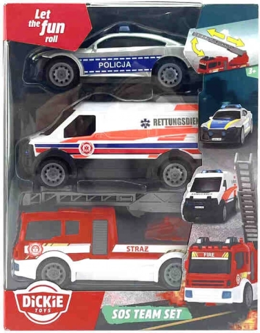 Vehicule de salvare SOS, pachet de 3