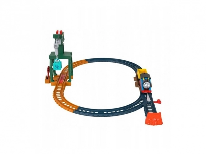 Set complet locomotive Thomas și prietenii cu macara