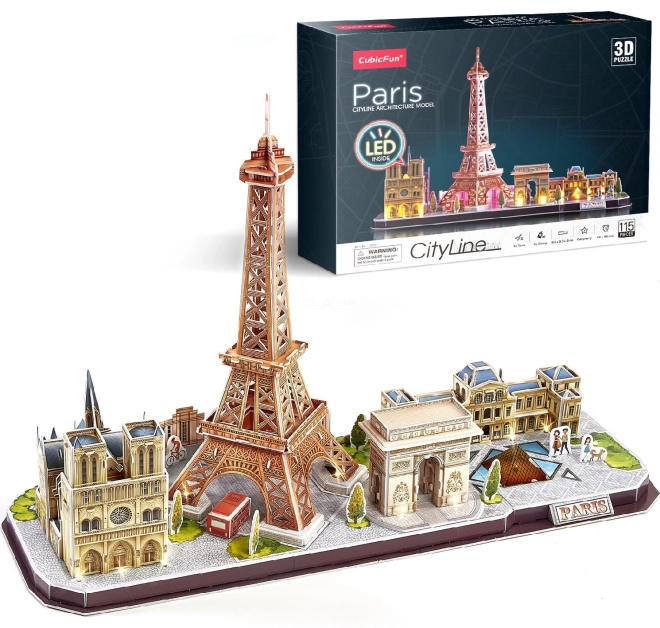 CubicFun Puzzle 3D Luminiscent CityLine: Paris