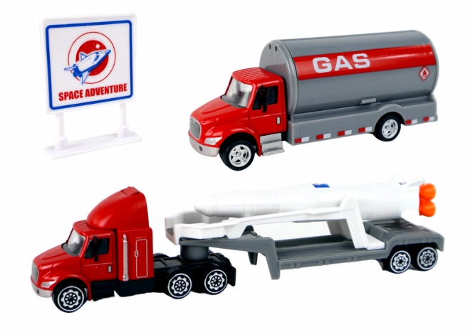 Camion cu remorcă pentru transportul rachetei