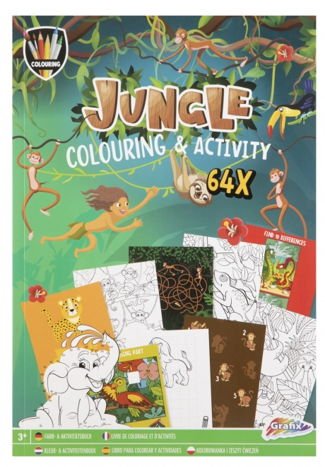 Carte de activități și colorat cu Jungle