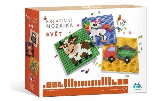 Mosaică Creativă Lumea Set de Construcție din Plastic