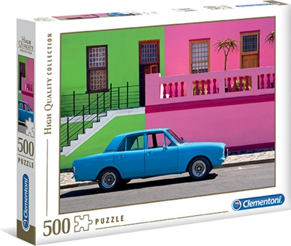 Puzzle 500 piese Mașină albastră