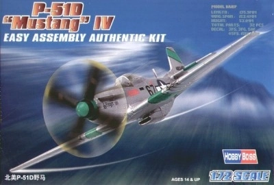 Model plastic avioane P-51D Mustang IV