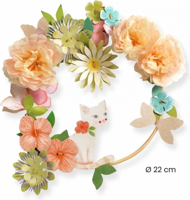 Djeco diy coroană cu flori Dalia