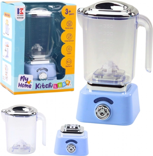 Mixer de bucătărie pentru copii cu iluminare, albastru