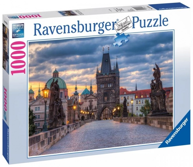 Puzzle Praga: Plimbare pe Podul Carol 1000 Piese