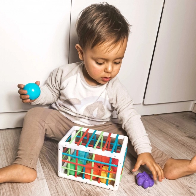 Jucărie Cub Sensory WOOPIE cu Forme Colorate