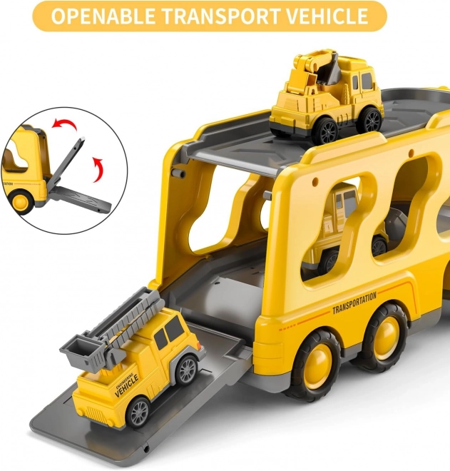 Set Woopie camion remorcă auto de jucărie