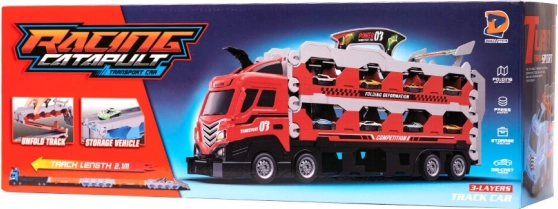 Camion cu pistă auto de 210 cm 8 buc