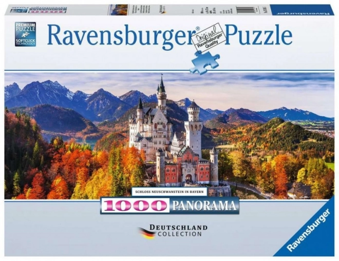 Puzzle panoramic 1000 piese Zamek Neuschwanstein Ravensburger