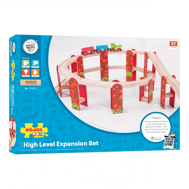 Set de șine cu mai multe niveluri Bigjigs Rail