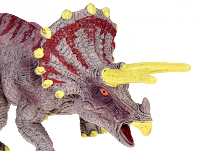 Figurină dinozaur Triceratops din gumă pentru copii