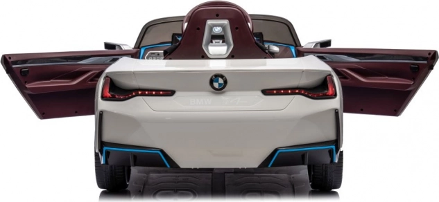 Mașinuță pe baterii BMW I4 4x4 albă