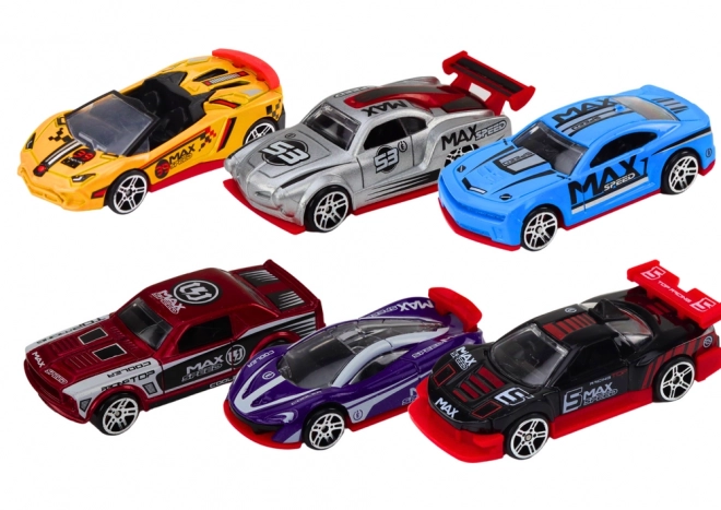 Set de mașinuțe sport metalice 1:64 mix 6 piese