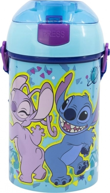 Sticlă pentru copii cu curea Stitch 450 ml