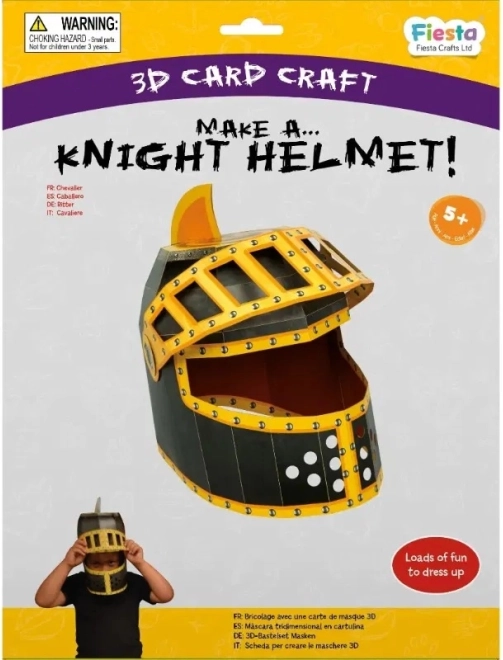 Set creativ mască 3D Casca Fiesta Crafts
