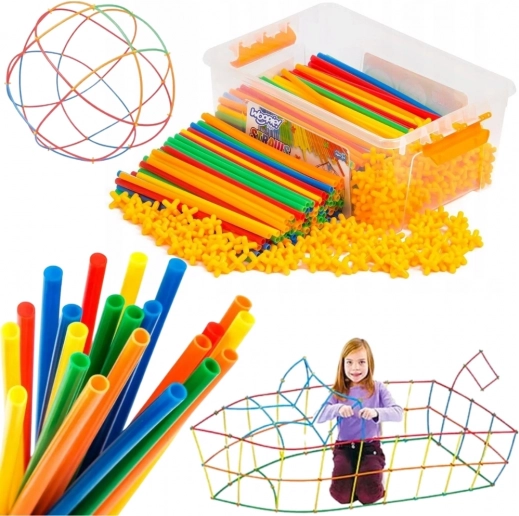 Woopie paie de construcție colorate 800 buc