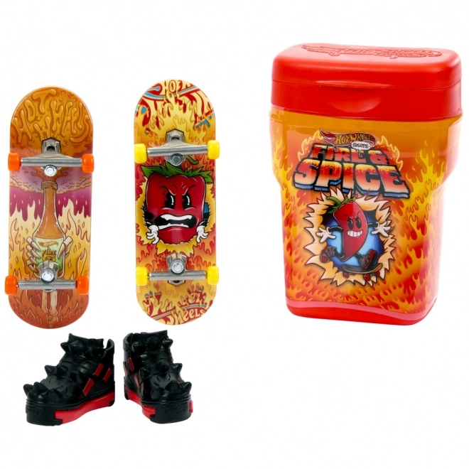 Hot Wheels set fingerboard și botine în cutie