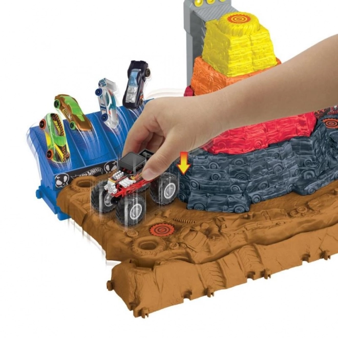Hot wheels monster trucks aréna: finală bone shaker