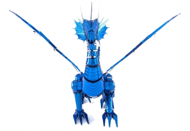 Puzzle 3D Metal Earth Dragon Albastru