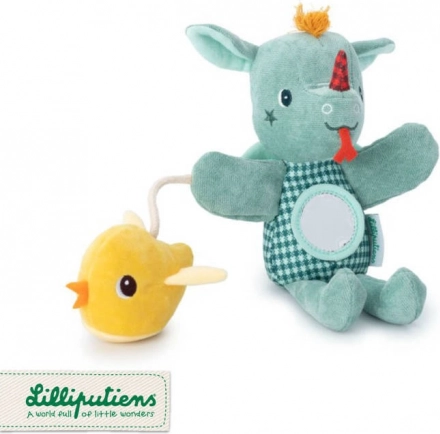 Păpușă de mână activă Lilliputiens dragonul Joe 6 m+