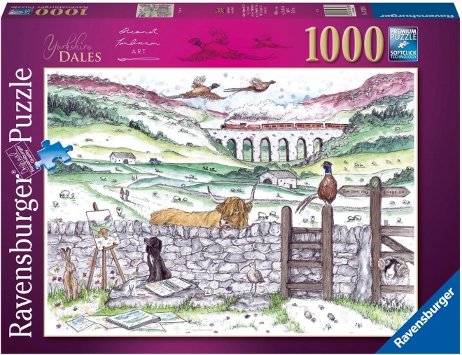 Puzzle Ravensburger Viata în Yorkshire 1000 piese