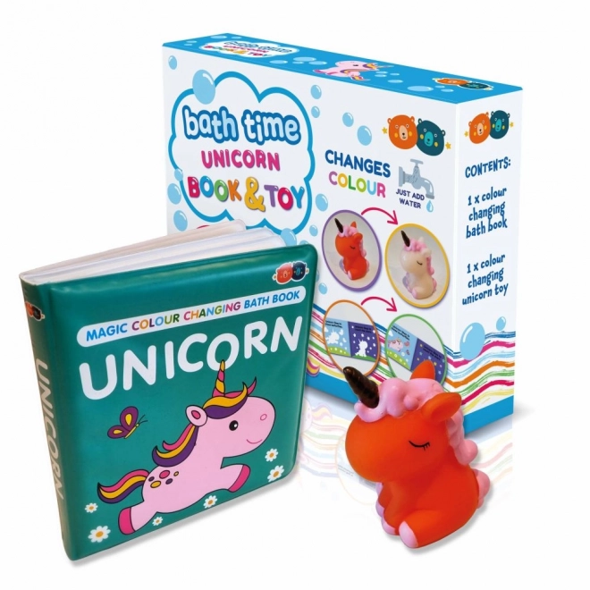 set carte colorantă cu jucărie - unicorn