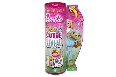 Barbie Cutie Reveal păpușa cu costum ursuleț