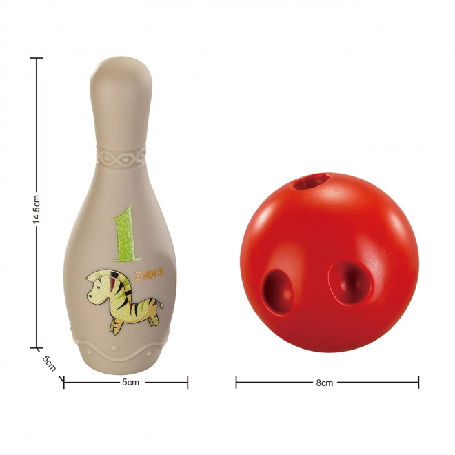 Jucărie senzorială popice pentru bebeluși Woopie