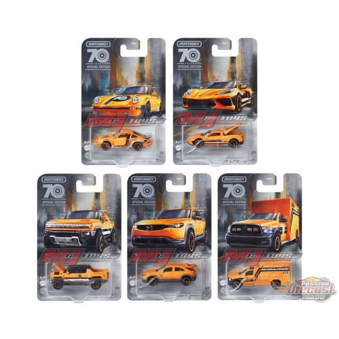 Ediție specială Matchbox 70 de ani set 10 mașini