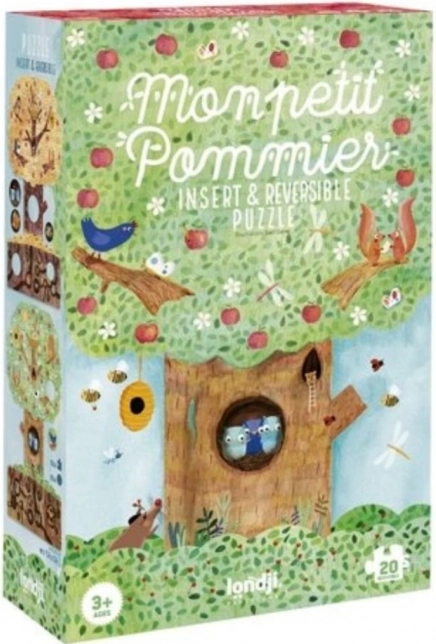 Puzzle Londji față-verso Vară și Iarnă animăluțe