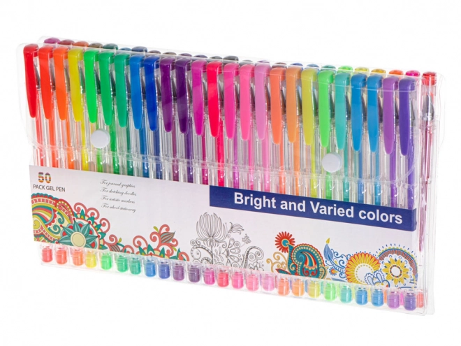 Set de pixuri gel cu sclipici 50 bucăți