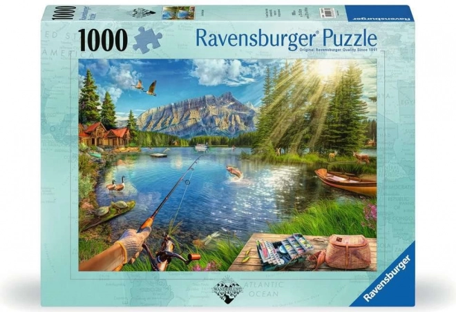 Puzzle Ravensburger Viața la Lac 1000 de Piese