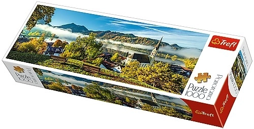 Puzzle panoramice Trefl Lacul Schliersee, Germania 1000 piese