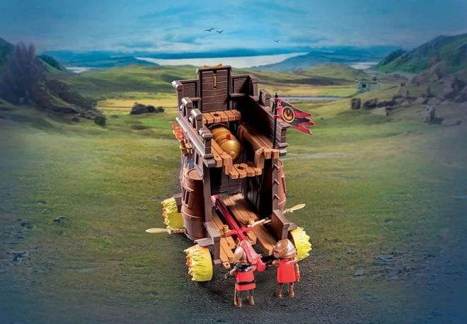 Set figurine Playmobil Novelmore Căruță de luptă cu tun de foc