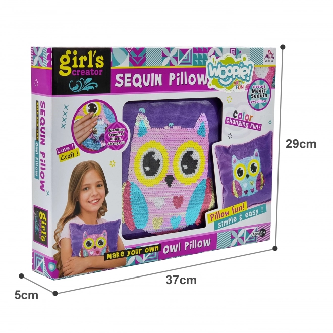 Set creativ pernă decorativă Bufniță WOOPIE Art&Fun