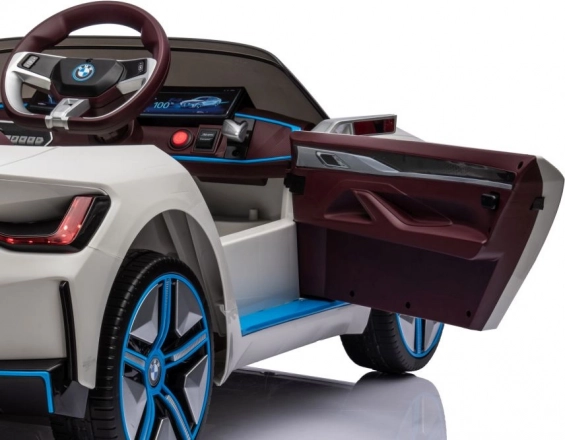 Mașinuță pe baterii BMW I4 4x4 albă